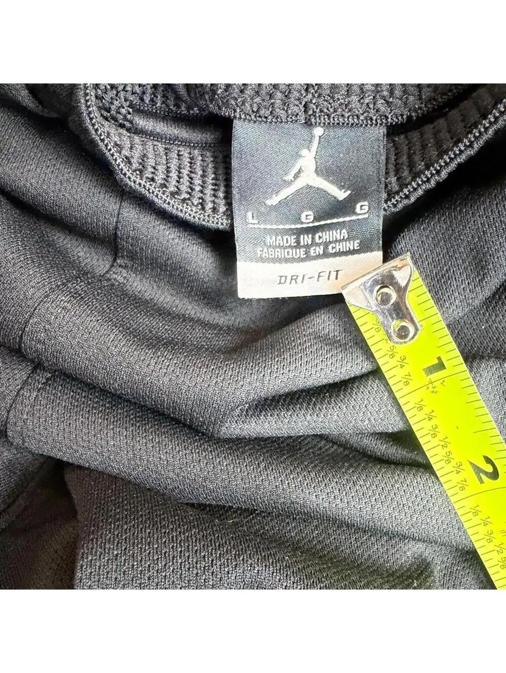 -Crazy Y2K grunge baggy Jordan black & gold basketball shorts with Jumpman logo